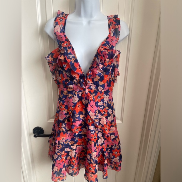 NWT Storia Maui Mini Floral Dress - Picture 7 of 16